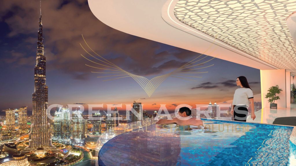Exterior view of Bayz 101 Tower in Business Bay, Dubai.